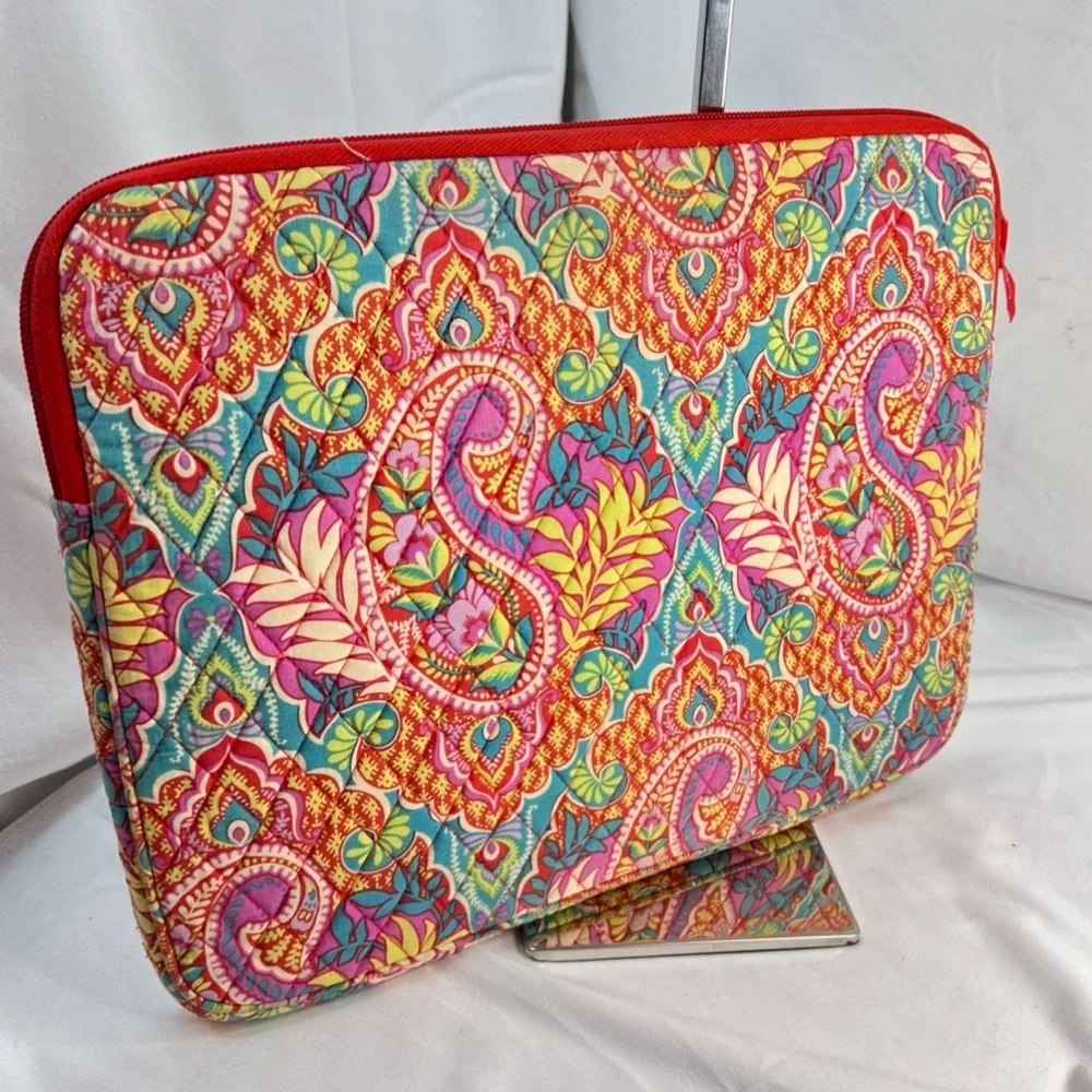 Vera Bradley Paisley In Paradise Large Quilted Laptop Case